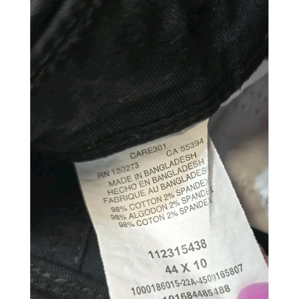 Wrangler Cargo Shorts Black Men's  Relaxed Fit  44 10‎ Inseam